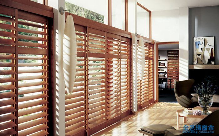 實木百葉簾窗簾品牌推薦:金藝濤窗簾